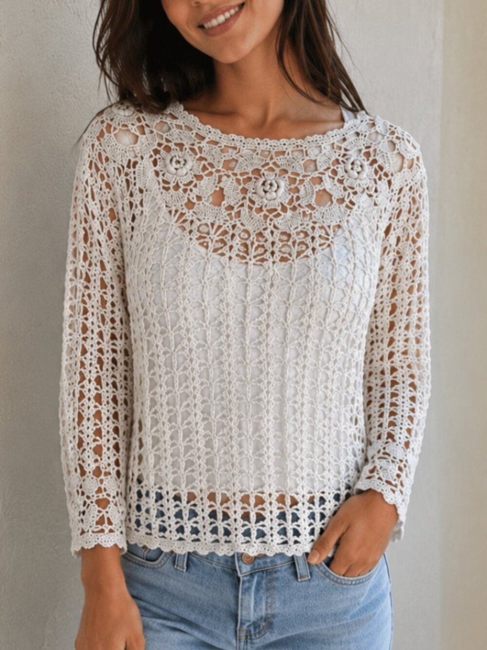 Vintage EDDIE DASSIN 80's Beautiful Soft Cotton Knit Sweater